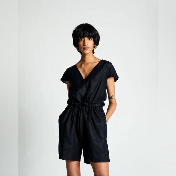 Reistor Black Hemp Smoke and Mirrors Romper Size Small - Picture 1 of 14